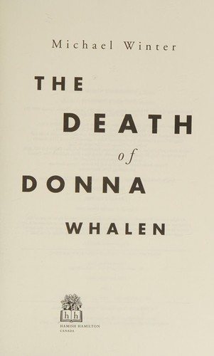 Couverture : The death of Donna Whalen