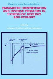Couverture : Parameter identification and inverse problems in hydrology, geology, and ecology