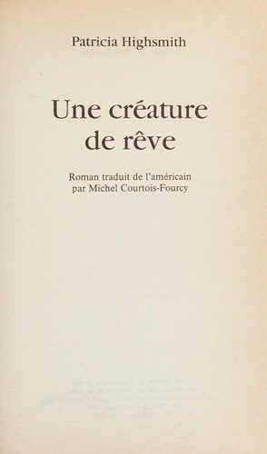 Couverture : Une créature de rêve