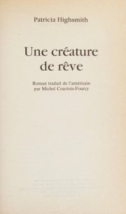Couverture : Une créature de rêve
