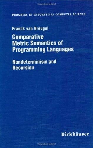 Couverture : Comparative metric semantics of programming languages
