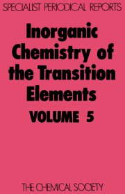 Couverture : Inorganic Chemistry of the Transition Elements (Specialist Periodical Reports)