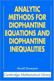 Couverture : Analytic Methods for Diophantine Equations and Diophantine Inequalities (Cambridge Mathematical Library)