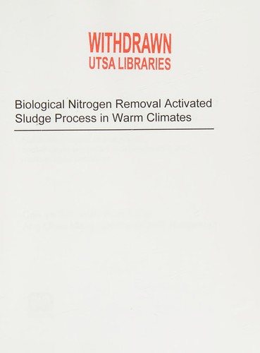Couverture : Biological nitrogen removal activated sludge process in warm climates
