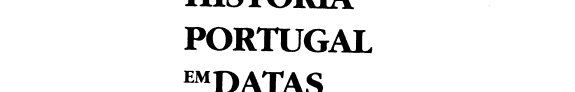 Couverture : História de Portugal em datas