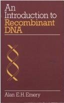 Couverture : An introduction to recombinant DNA