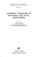 Couverture : Antibiotic inhibitorsof bacterial cell wall biosynthesis