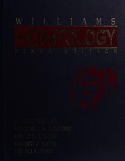 Couverture : Williams hematology
