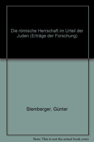 Couverture : Die römische Herrschaft im Urteil der Juden