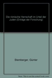 Couverture : Die römische Herrschaft im Urteil der Juden