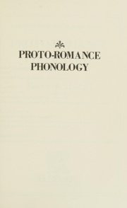 Couverture : Proto-Romance phonology