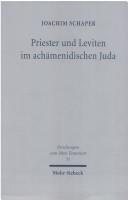 Couverture : Priester und Leviten im achämenidischen Juda