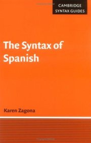 Couverture : The syntax of Spanish