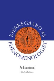 Couverture : Kierkegaard as phenomenologist