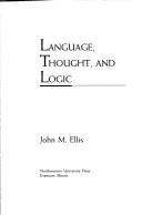 Couverture : Language, thought, and logic