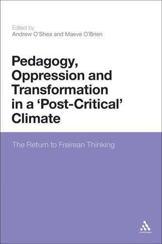 Couverture : Pedagogy, oppression and transformation in a "post-critical" climate