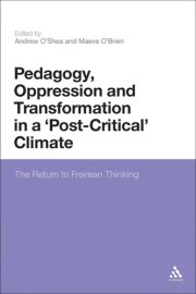 Couverture : Pedagogy, oppression and transformation in a "post-critical" climate