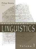 Couverture : Encyclopedia of linguistics