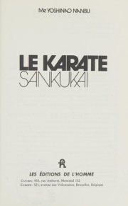 Couverture : Le karaté sankukai