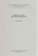 Couverture : Evidence and the declarative sentence