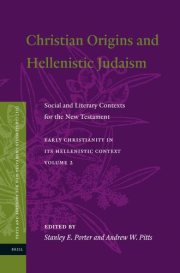 Couverture : Christian Origins and Hellenistic Judaism