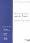 Couverture : Monitoring the Eu Accesion Process