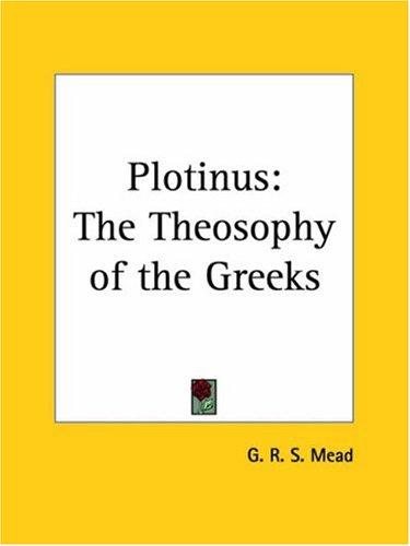 Couverture : Plotinus