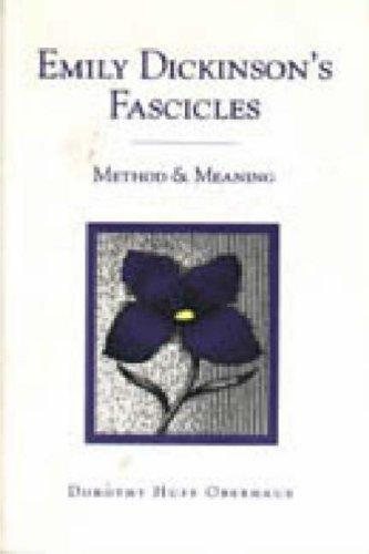 Couverture : Emily Dickinson's fascicles