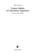 Couverture : Lingua italiana ed educazione linguistica