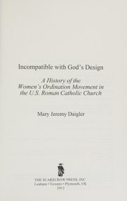 Couverture : Incompatible with God's Design