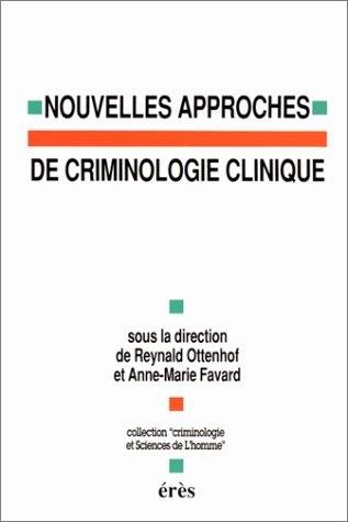 Couverture : Nouvelles approches de criminologie clinique