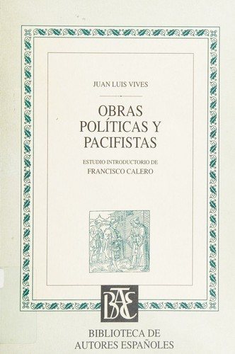 Couverture : Obras políticas y pacifistas