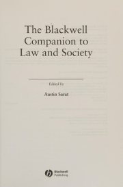 Couverture : The Blackwell companion to law and society