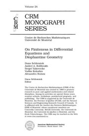 Couverture : On finiteness in differential equations and diophantine geometry