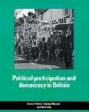 Couverture : Political participation and democracy in Britain