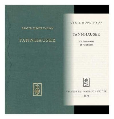 Couverture : Tannhäuser