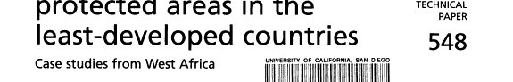Couverture : Governance of Marine Protected Areas in the Least-developed Countries