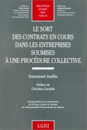Couverture : Le sort des contrats en cours dans les entreprises soumises à une procédure collective