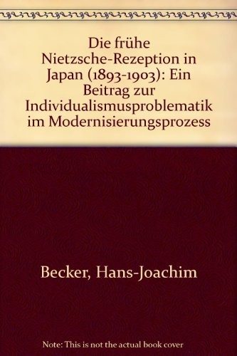 Couverture : Die frühe Nietzsche-Rezeption in Japan (1893-1903)