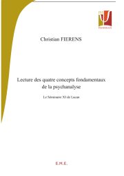 Couverture : Lecture des quatre concepts fondamentaux de la psychanalyse