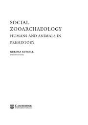 Couverture : Social Zooarchaeology