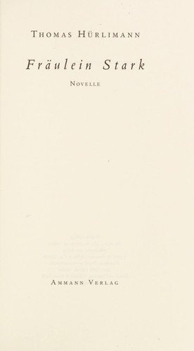 Couverture : Fräulein Stark