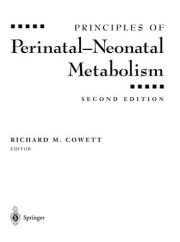 Couverture : Principles of perinatal-neonatal metabolism