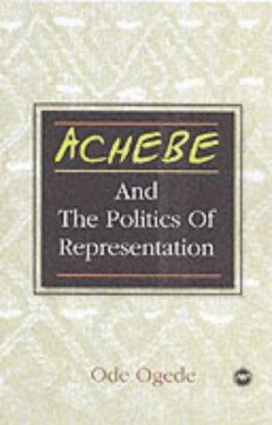 Couverture : Achebe and the politics of representation