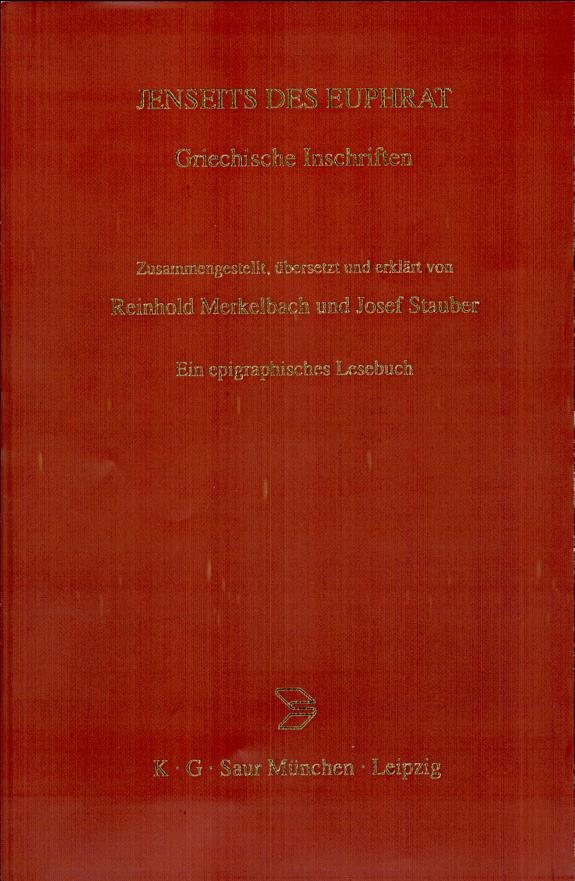 Couverture : Jenseits des Euphrat