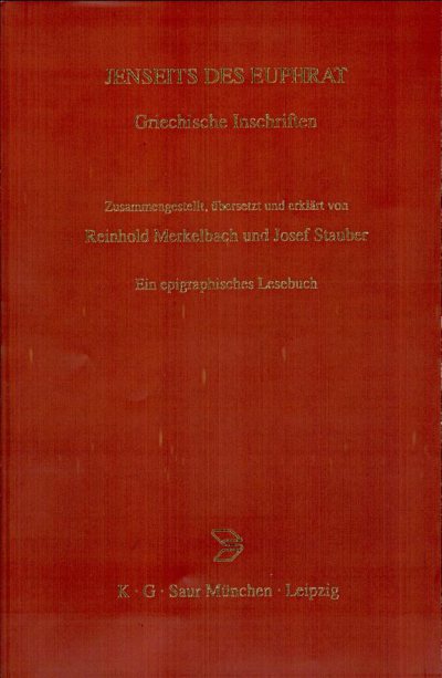 Couverture : Jenseits des Euphrat
