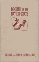 Couverture : Decline of the nation state