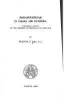 Couverture : Śabdaprāmāṇyam in Śabara and Kumārila
