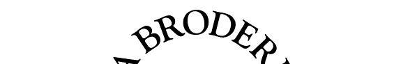 Couverture : La broderie