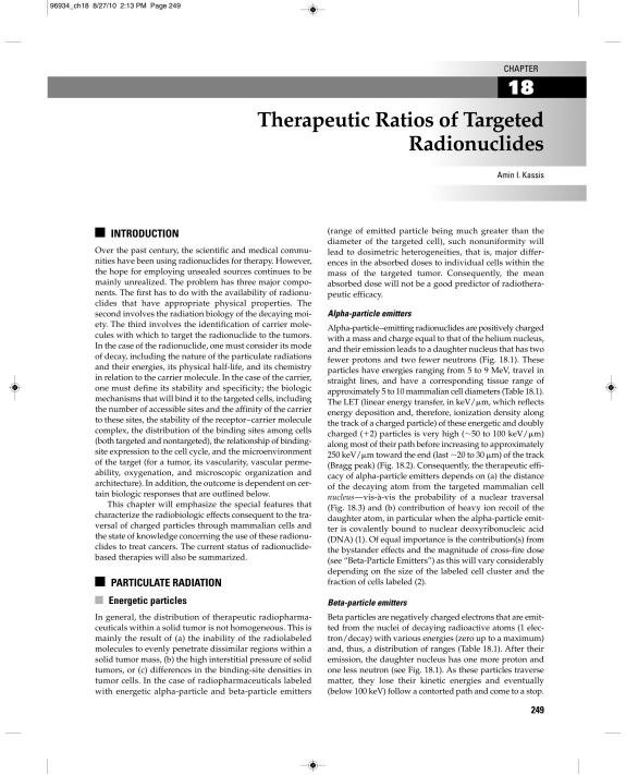 Couverture : Targeted radionuclide therapy